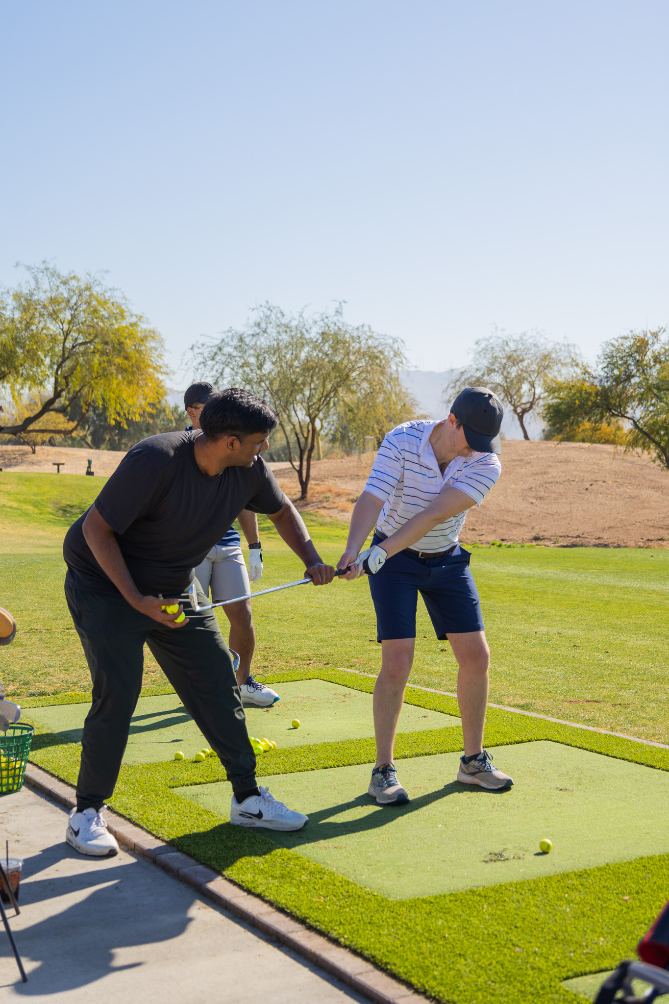 One-on-one golf instruction with personalized coaching